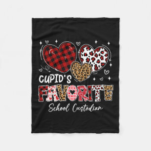 Drei Herzen Cupid's Favorite School Custodian Fleecedecke