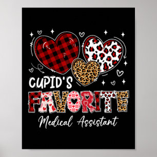 Drei Herzen Cupids Lieblings-Medizin-Instant-Valen Poster