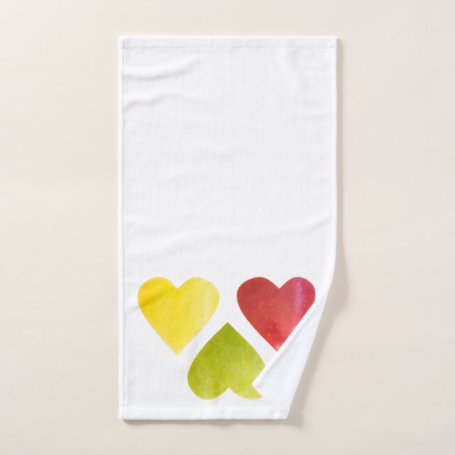 Drei Herzen Handtuch (Handtuch)