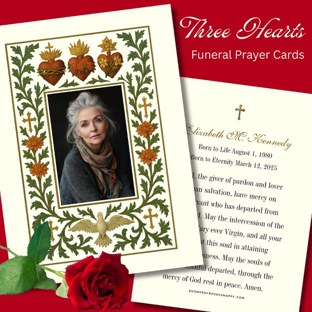 Drei Herzen Jesus Mary Joseph Beerdigung Gebet (Von Creator hochgeladen)