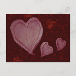 Drei Herzen Postkarte