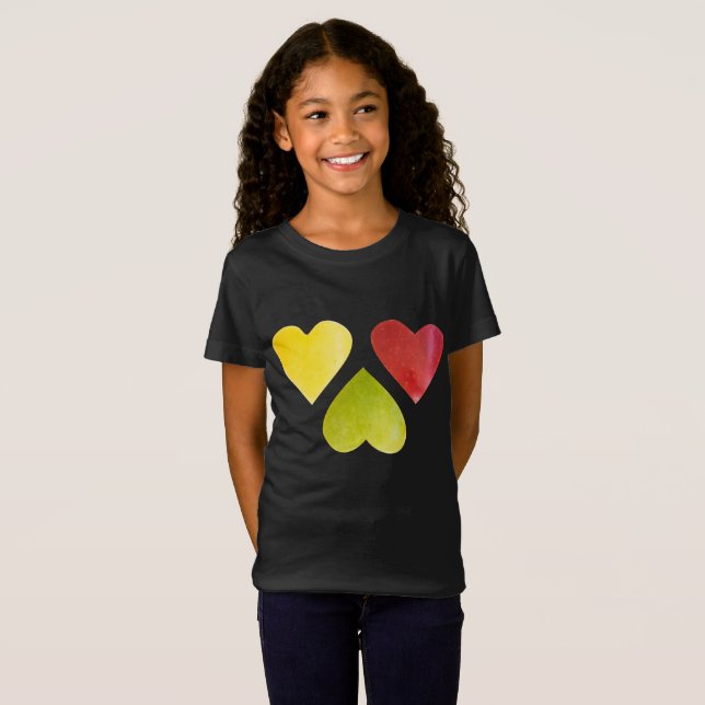 Drei Herzen T-Shirt (Vorne ganz)