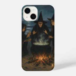Drei Hexen Brew Cauldron Vollmond Strand iPhone 14 Hülle