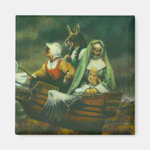 Drei Hexen-Design Magnet