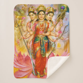 Drei Hindu-Götter Sherpadecke