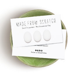 Drei Hühnereier Kochlehrer und Catering Visitenkarte