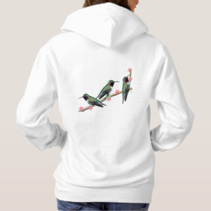 Drei Hummingvögel auf einem Ast Floss Silt Hoodie
