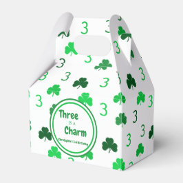 Drei ist ein Charm St Patrick's Day 3. Geburtstag Geschenkschachtel