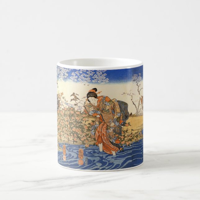 Drei japanische Frauen Kaffeetasse (Mittel)