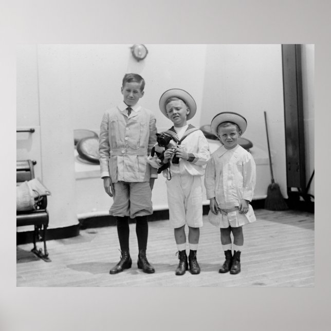 Drei junge Jungen, 1920er Poster (Vorne)