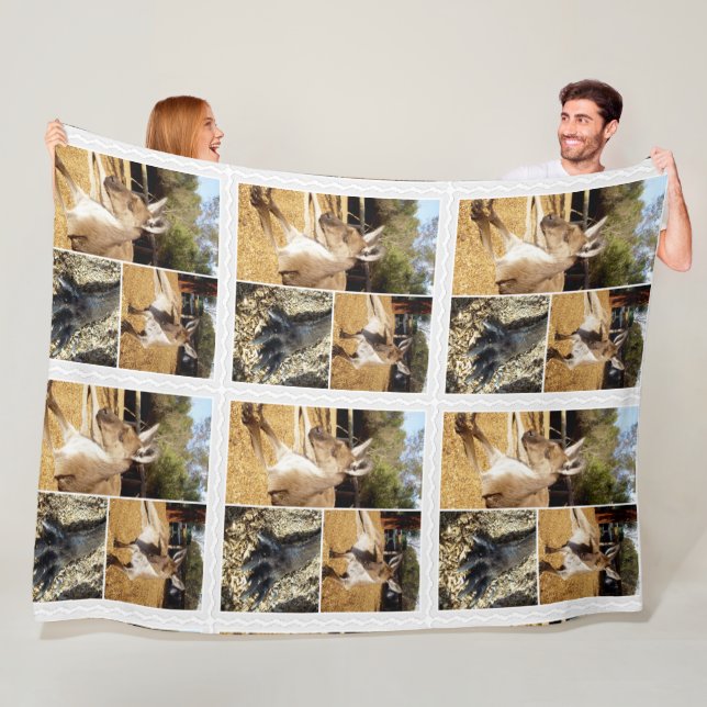 Drei Kangaroo-BilderCollage, Lge Fleece Blanket (Beispiel)