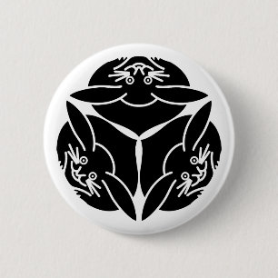 Drei Kaninchen Button