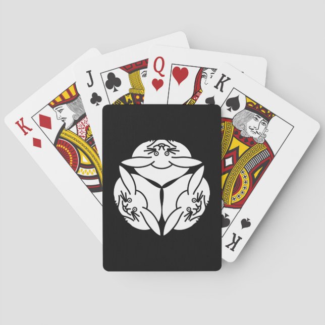 Drei Kaninchen Spielkarten (Rückseite)