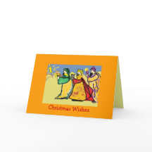 Drei Karten Könige Weihnachten