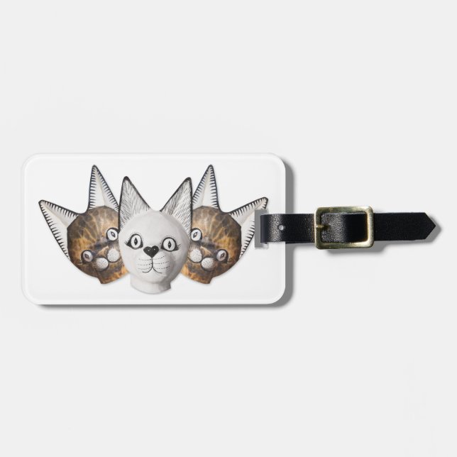 Drei Katzen Gepäckanhänger (Vorderseite horizontal)