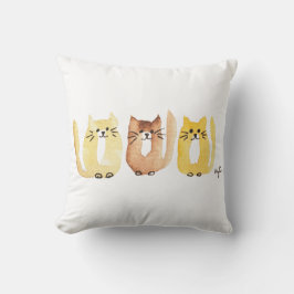 Drei Katzen Kissen