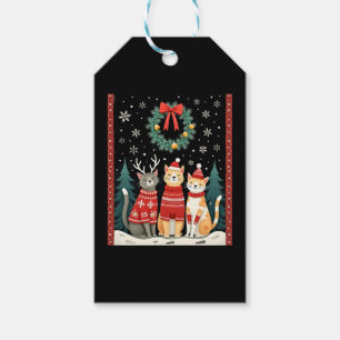 Drei Katzen Lustiger Weihnachten Katze Hässlicher  Geschenkanhänger