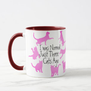 Drei Katzen zuvor Tasse - Lustiges Katzen-Mama Nor