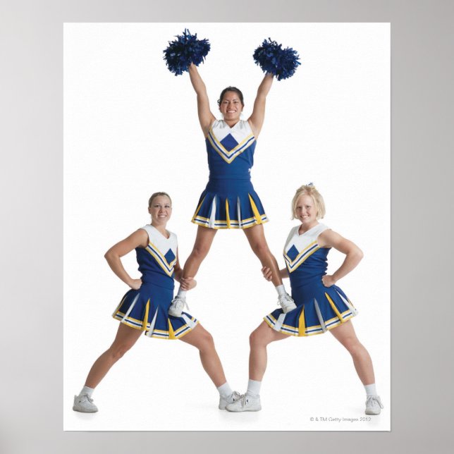 drei kaukasische Teenagerweibchen in Poster (Vorne)
