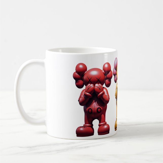 Drei Kaws Kaffeetasse (Links)