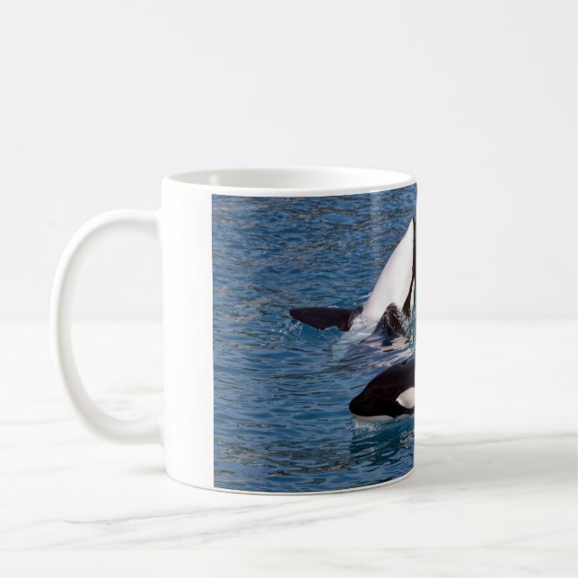 Drei Killerwale Kaffeetasse (Links)