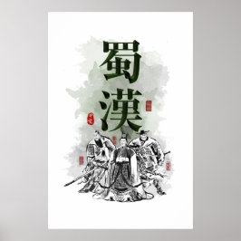 Drei Kingdoms "SHU HAN" Art Poster