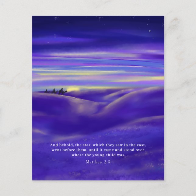 Drei Kings Aquarell Personalisiert Budget (Vorderseite)
