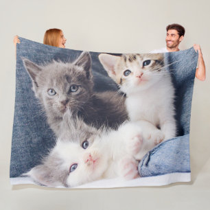 Drei Kitten Fleece Blanken