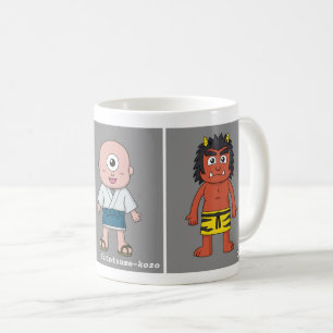 Drei klassische japanische Yokai Kaffeetasse