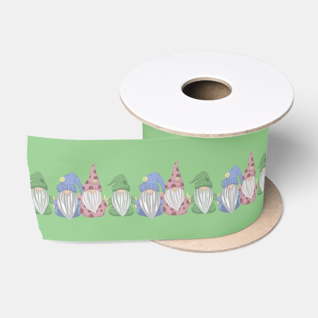 Drei kleine Gnome (Variante) Satinband (Spule)