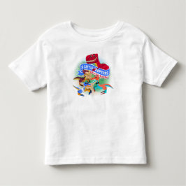 Drei kleine Raubvögel u. T-Rex Kleinkind-T - Shirt
