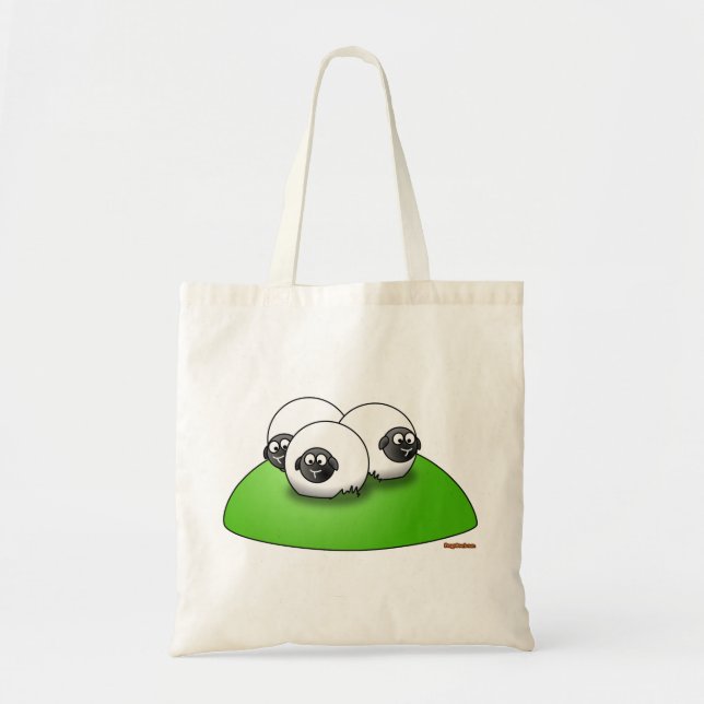 Drei kleine Schaf-Taschen Tragetasche (Vorne)