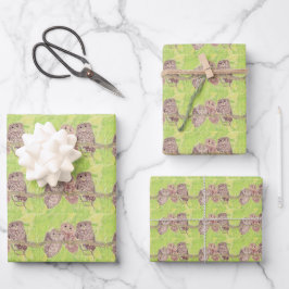 Drei kleine Schmuckschalen - Acrylmalerei. Geschenkpapier Set