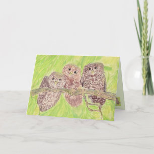 Drei kleine Schmuckschalen - Acrylmalerei. Karte