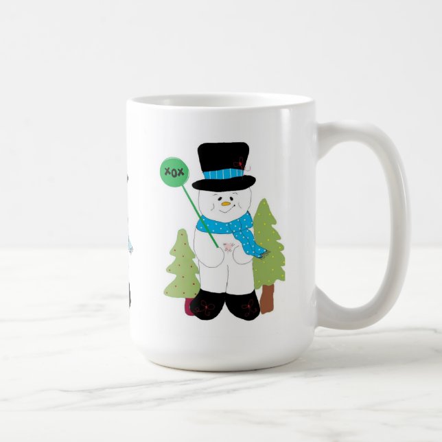 Drei kleine Schneemänner Kaffeetasse (Rechts)