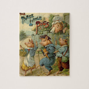 Drei kleine Schweinchen Vintage Märchen