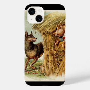 Drei kleine Schweine Big Bad Wolf, Vintage Märchen Case-Mate iPhone Hülle