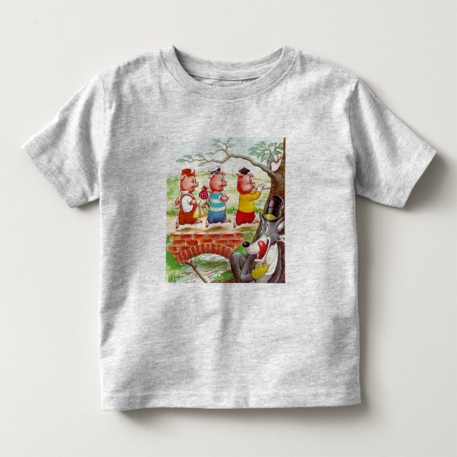 Drei kleine Schweine Kleinkind T-shirt (Vorderseite)