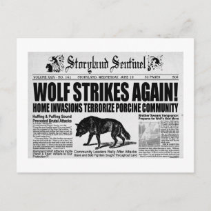 Drei kleine Schweine Postkarte