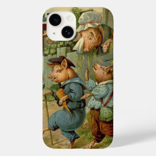 Drei kleine Schweine Vintage Märchen Case-Mate iPhone Hülle