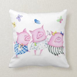 Drei kleines Schwein-Kissen Kissen