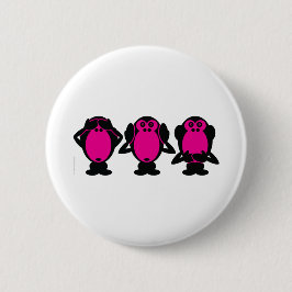 Drei kluge Affen Button