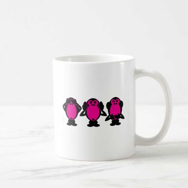 Drei kluge Affen Kaffeetasse (Rechts)