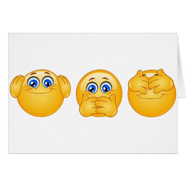 drei kluge Emojis (Vorderseite (Horizontal))