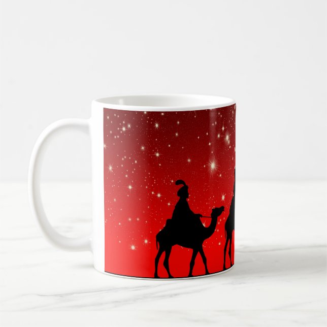 Drei kluge Mann-WeihnachtsTasse Kaffeetasse (Links)