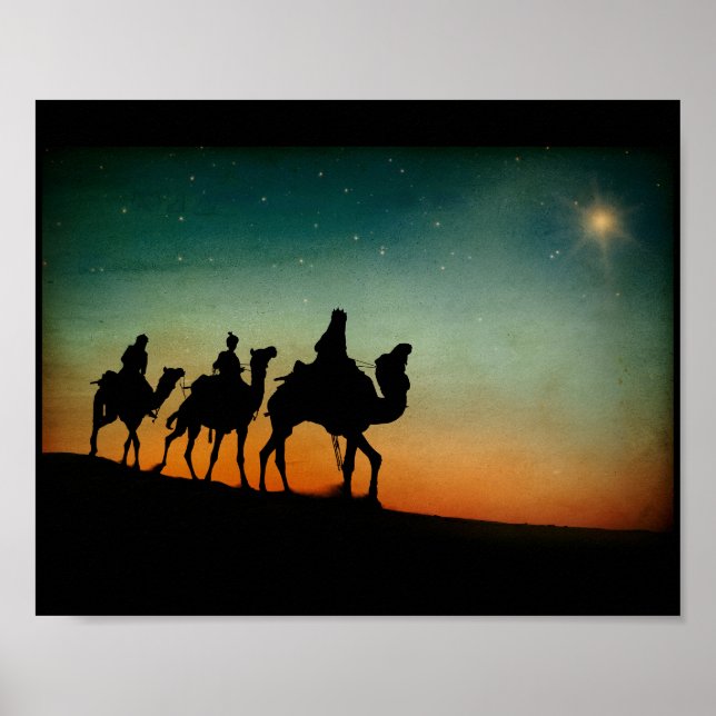 Drei kluge Männer nach Weihnachtsfeiertagen Poster (Vorne)