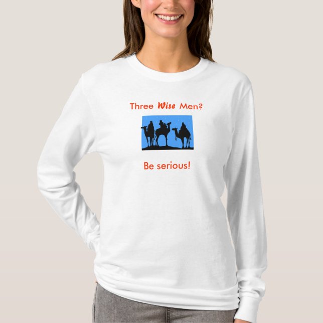 Drei "kluge" Männer T-Shirt (Vorderseite)