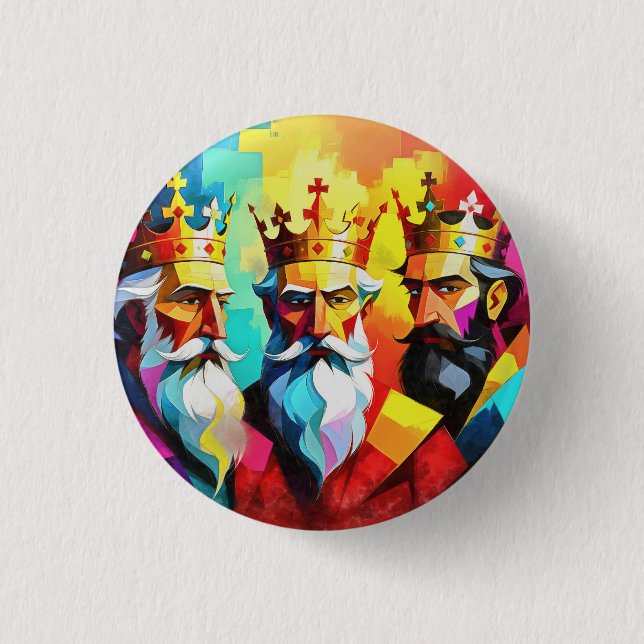 Drei Könige Button (Vorderseite)