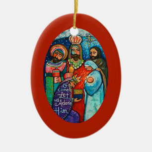 Drei Könige, Ließ uns Adore Ihm Weihnachtsschmuck
