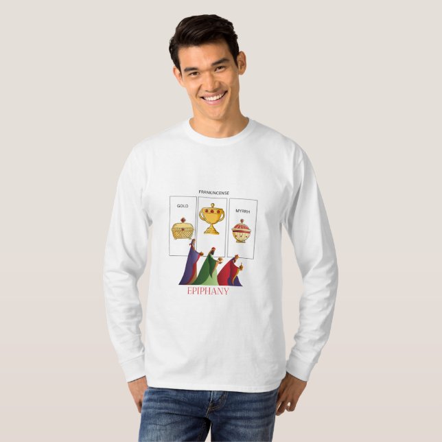 Drei Könige und ihre sinnvollen Geschenke T-Shirt (Vorne ganz)